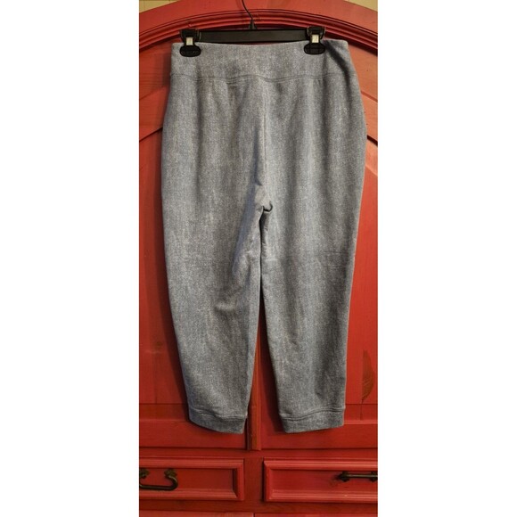 Logo Lounge Size Small Heather Blue Capri Pull On Comfort Pants Denim Look EUC - Picture 3 of 4